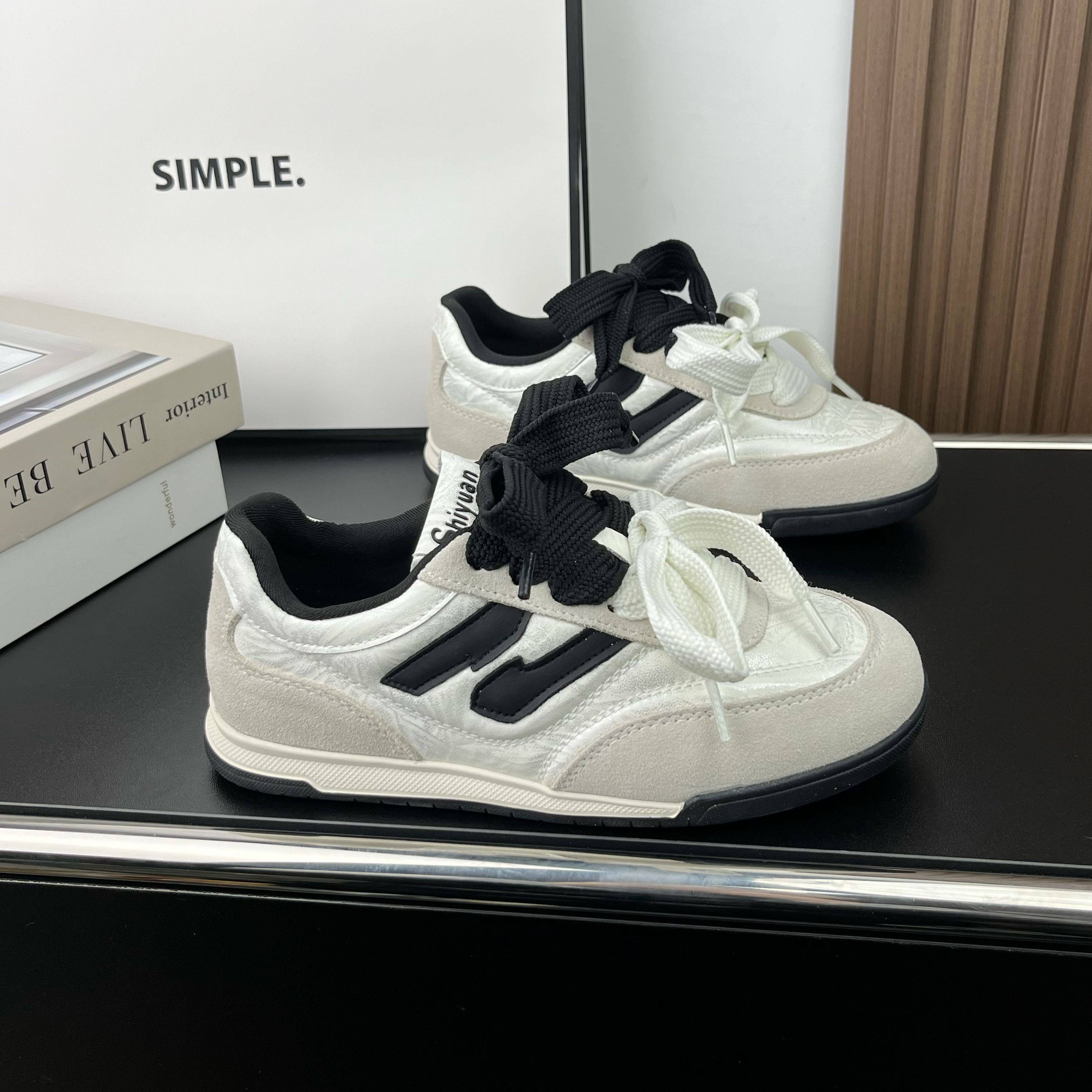 德训鞋女2026春秋季新款百搭真皮平底休闲运动鞋子软底阿甘跑步鞋,女鞋,德训鞋,淘宝优惠券,粉丝福利购,淘宝优惠卷