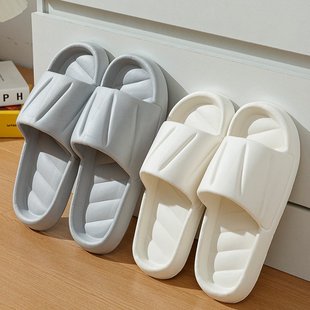 法式 夏季 拖鞋 女居家用室内舒适踩屎感轻便洗澡浴室情侣户外凉托鞋
