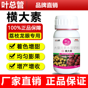 荔枝龙眼专用横大素叶面肥膨果丰产素膨大剂防裂着色增甜增产增收