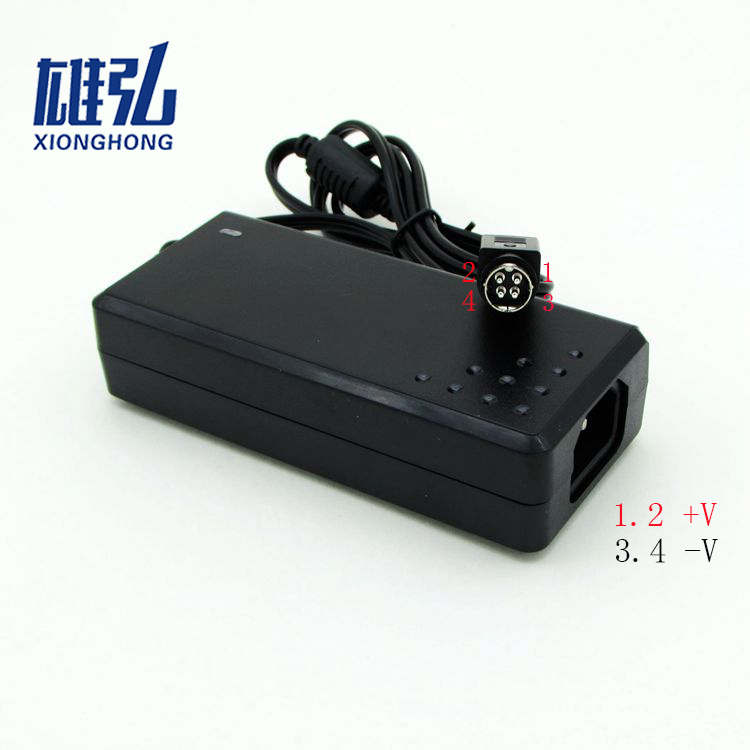 电脑显示器电源圆头4针