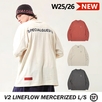 SPECIALGUEST正品W26  V2 LINEFLOW MERCERIZED L/S 休闲长袖打底