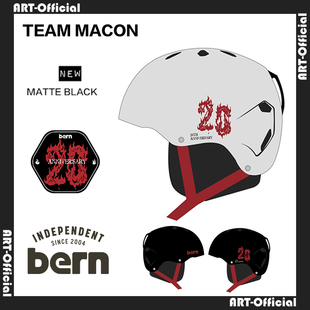 【ART】W25现货BERN TEAM MACON 20周年单板双板滑雪头盔极限运动