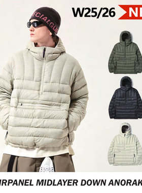 SPECIALGUEST正品W26 V2 AIRPANEL MIDLAYER DOWN套头羽绒滑雪服
