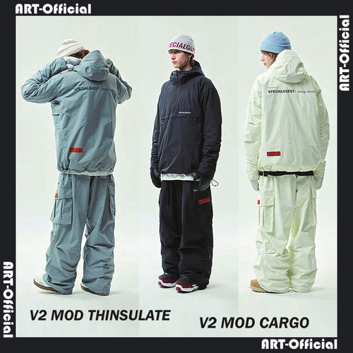 W25国内现货SPECIALGUEST V2 MOD滑雪服雪裤套头厚款上衣雪裙裤子