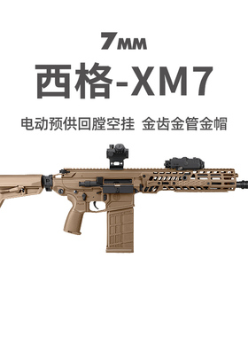 西格绍尔XM7金齿电动突击步枪三角洲游戏模型道玩具wargame发射器