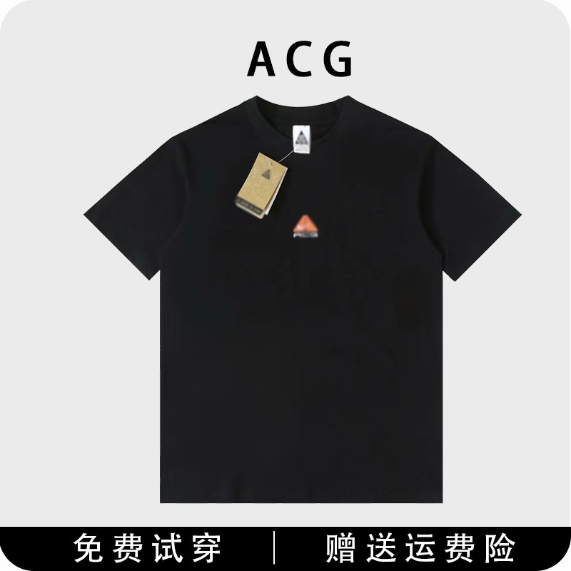 NK ACG Logo刺绣图案宽松复古户外机能运动休闲圆领短袖T恤DQ1816