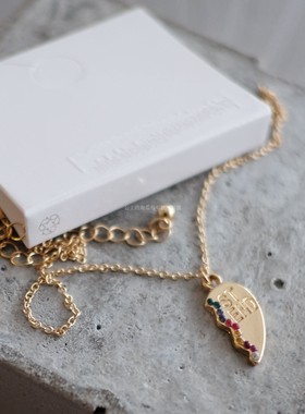 原包装纯yuan可遇不可求短款项链锁骨链配T恤衬衫卫衣吊带裙子美