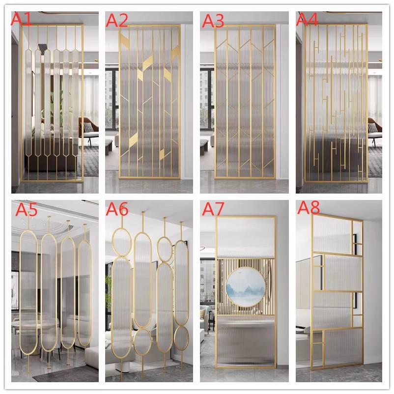 北欧轻奢铁艺屏风隔断