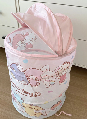 kt脏衣服篓玩具零食杂物浴室可折叠布艺收纳筐篮子高颜值宿舍好物