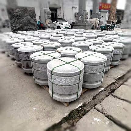 大理石挡车球园林广场挡车石公司校园门口路障石石雕安全摆件厂家
