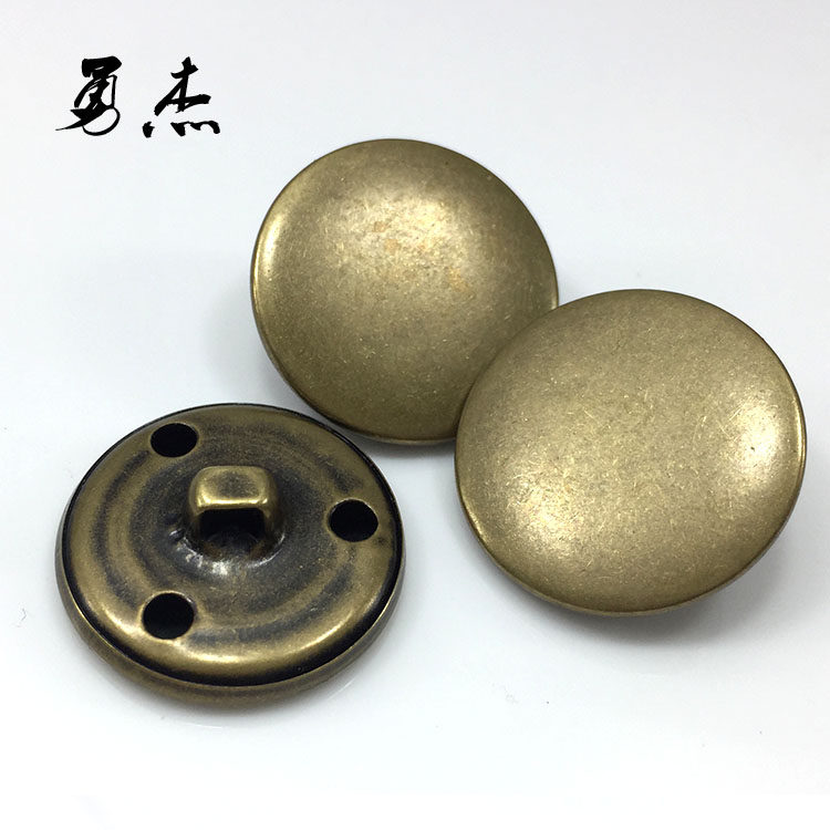 平面铜皮扣青古铜色金色纽扣扣子专卖高档金属钮扣复古休闲西装