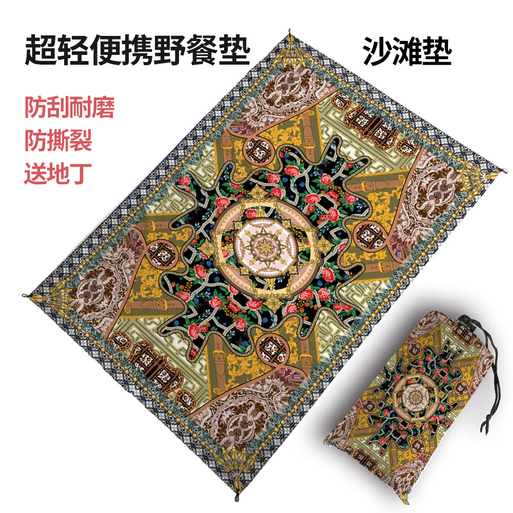 海边沙滩垫便携口袋野餐垫海滩垫