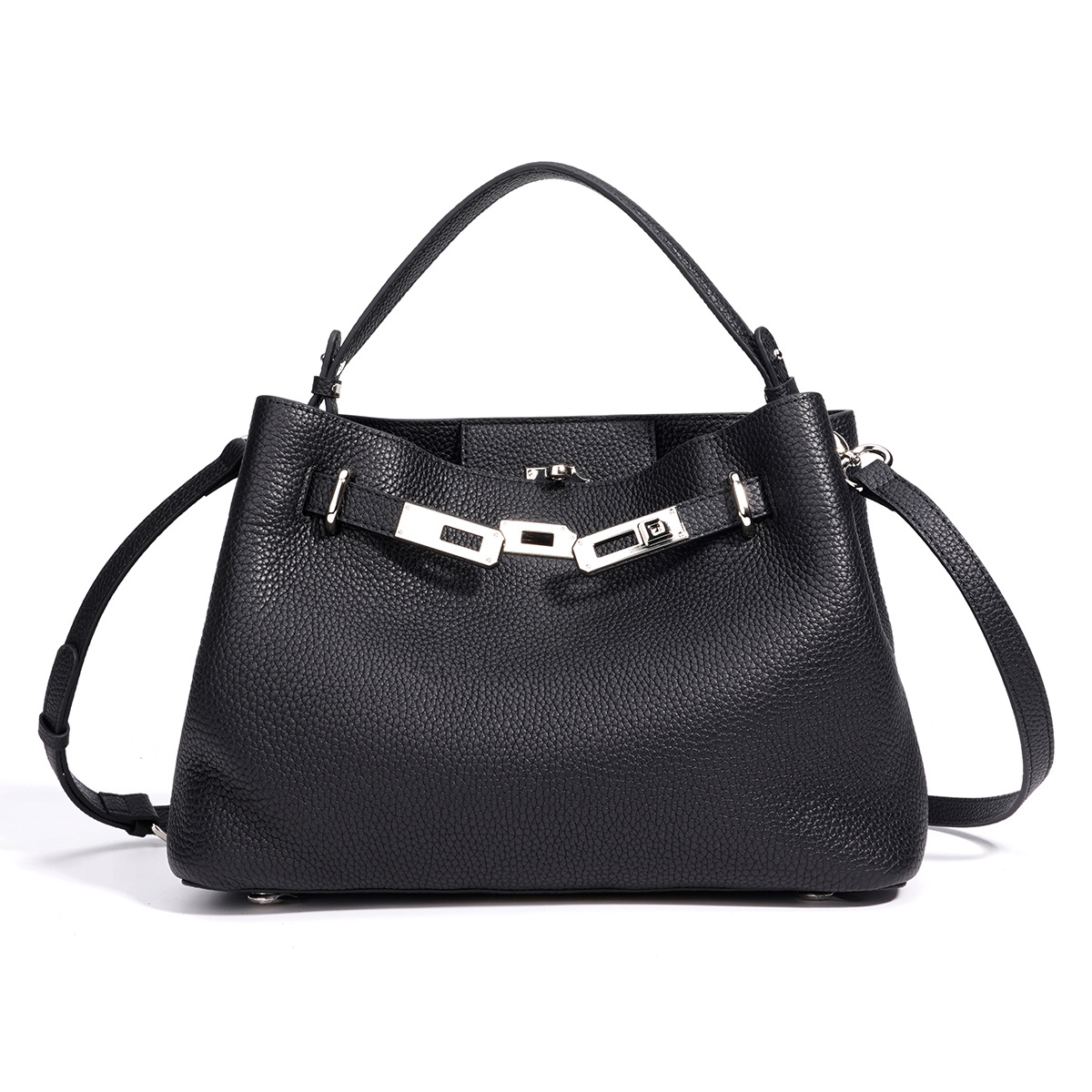 头层牛皮手提包大容量单肩斜挎包2025新款欧美真皮女包休闲通勤包