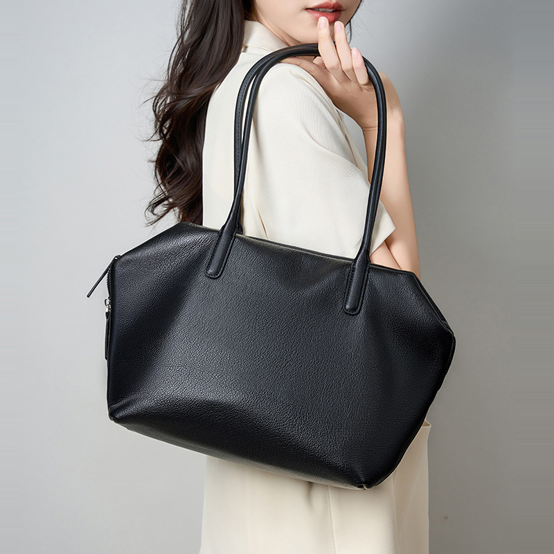 头层牛皮腋下包女士单肩包