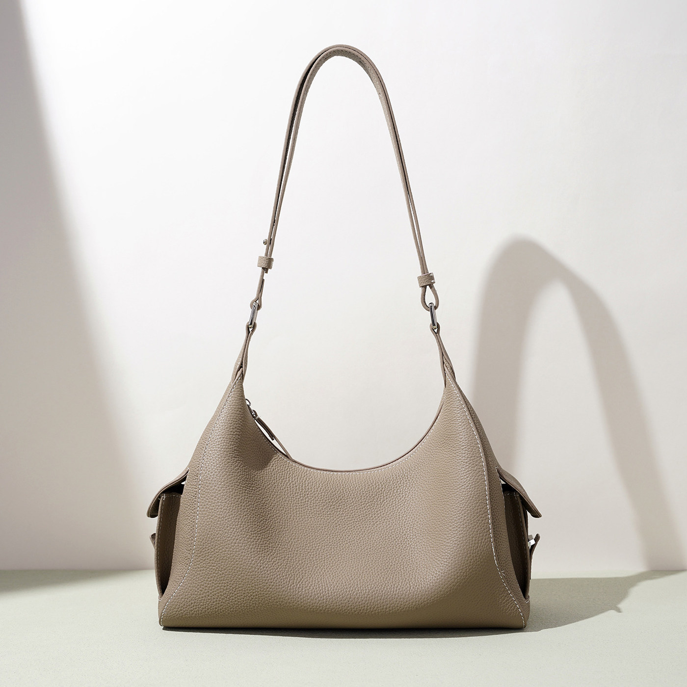 头层牛皮腋下包女式手提包2026新款真皮女包饺子包通勤单肩斜跨包,箱包皮具/热销女包/男包,通用款女包,淘宝优惠券,粉丝福利购,淘宝优惠卷