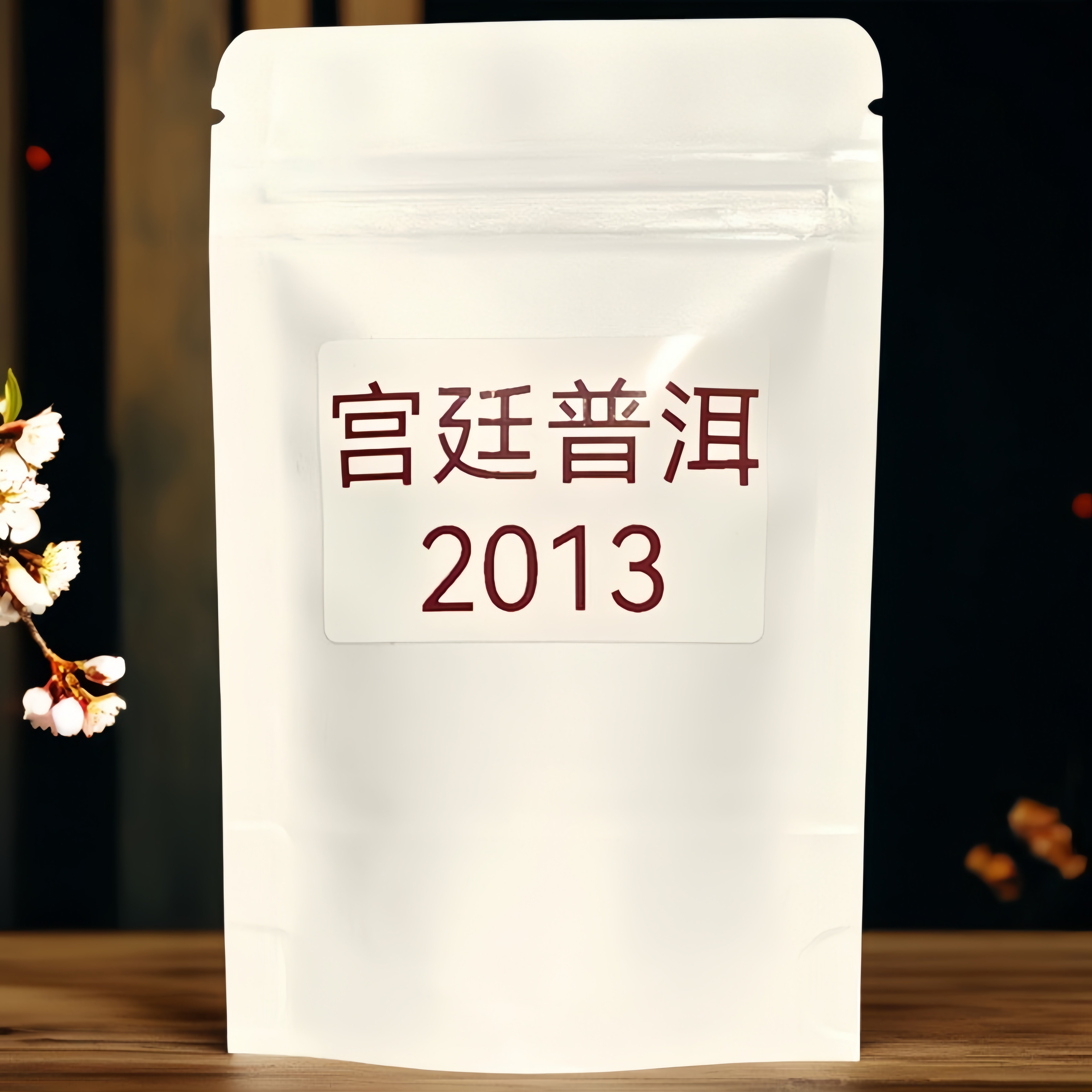 2013年宫廷普洱茶熟茶散茶特级精制茶袋装250g临沧邦东古树茶春茶