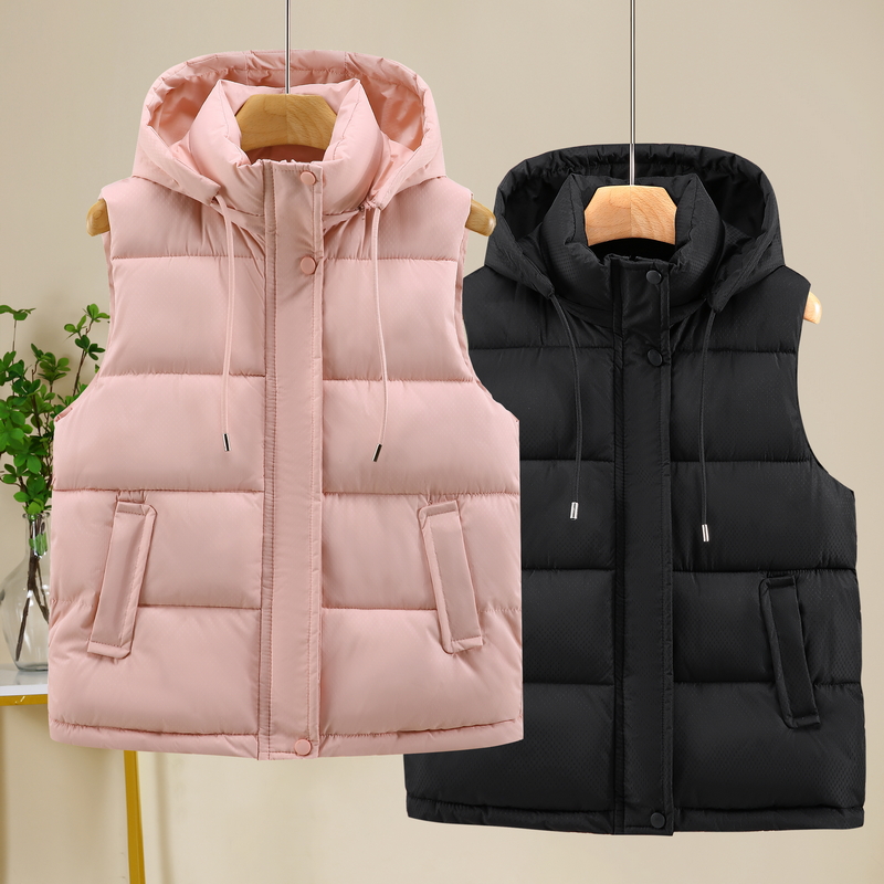 女童羽绒棉马甲外穿洋气儿童加厚背心男童保暖休闲坎肩中大童棉服