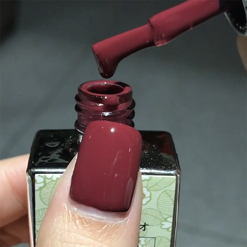春夏新款日系美甲光疗甲油胶树脂胶气质显白百搭跳色干枯玫瑰红色