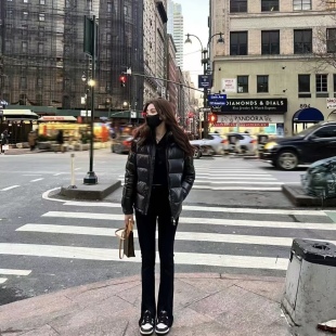 新品 代购 级版 maya漆面尼龙面料白鹅绒经典 Girl 本 羽绒服