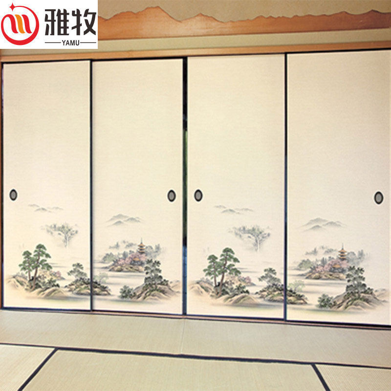雅牧门纸日式彩绘纸日韩柜门福司玛纸柜门布151-157福司玛门纸