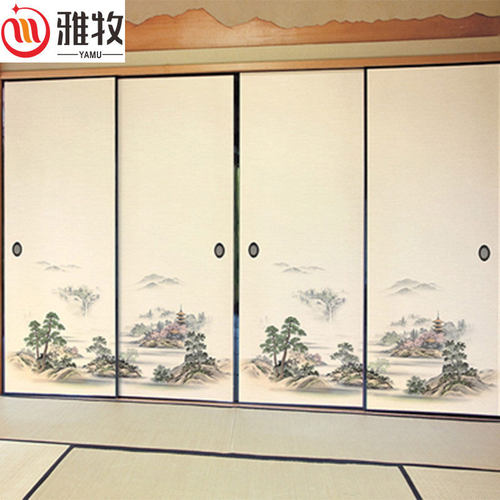 雅牧门纸日式彩绘纸日韩柜门福司玛纸柜门布151-157福司玛门纸