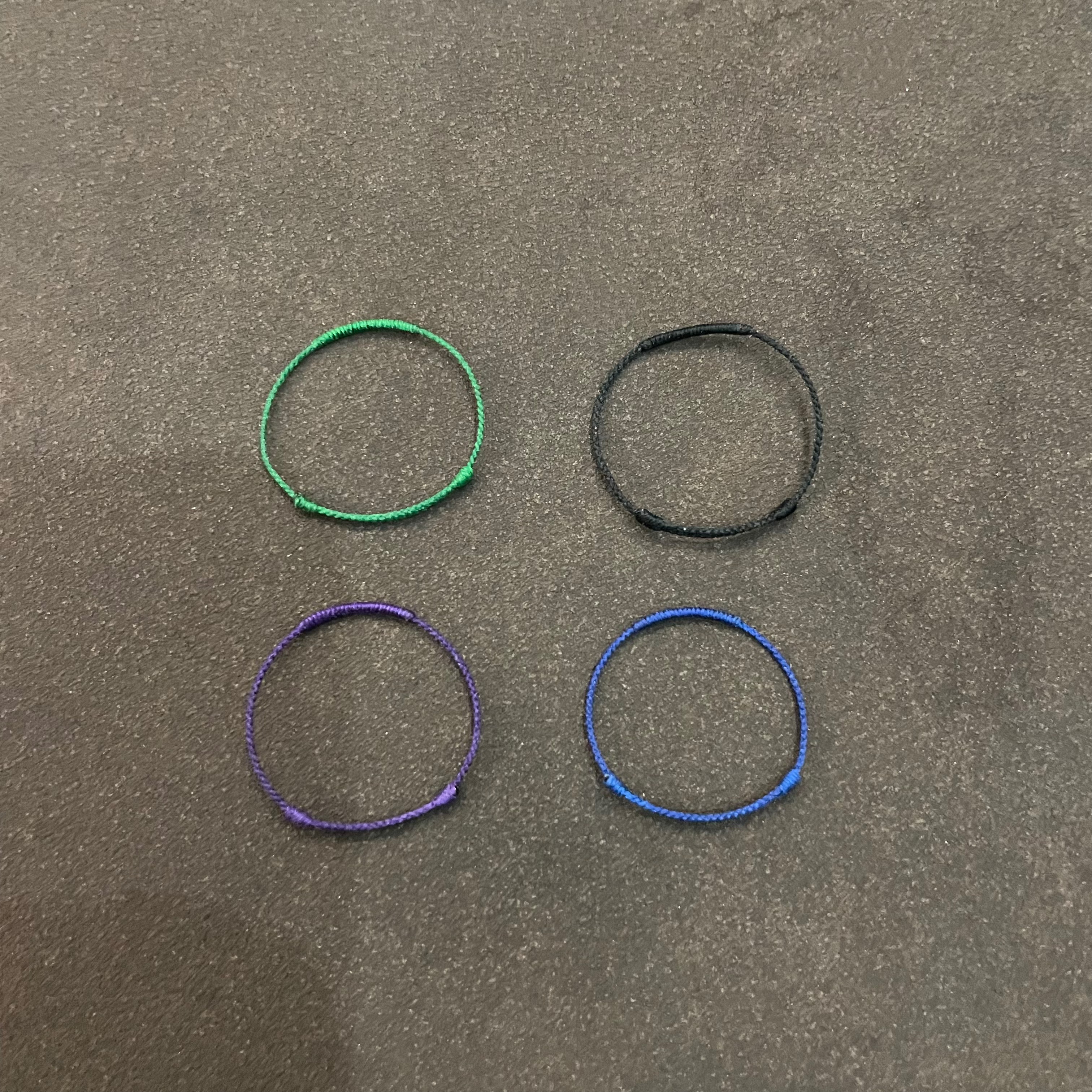 秋冬限量深色系极细金刚结编织尾戒