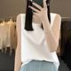 套头 上衣打底衫 夏季 缎面仿真丝圆领吊带背心女士内搭宽松显瘦无袖