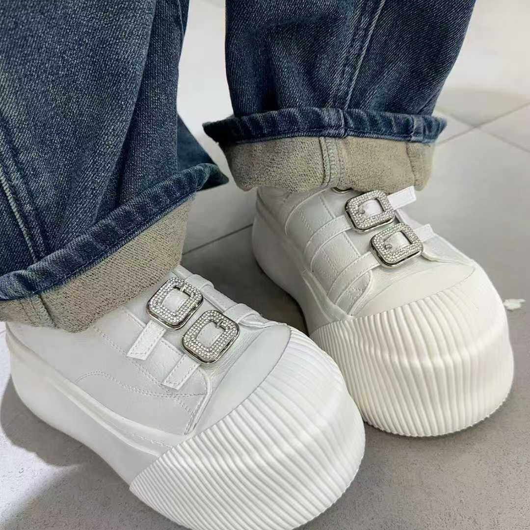 2026新款真皮板鞋女时尚休闲鞋厚底玛丽珍鞋春秋系带单鞋,女鞋,休闲板鞋,淘宝优惠券,粉丝福利购,淘宝优惠卷