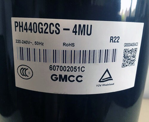 PH440G2CS-4MU 美芝压缩机3匹
