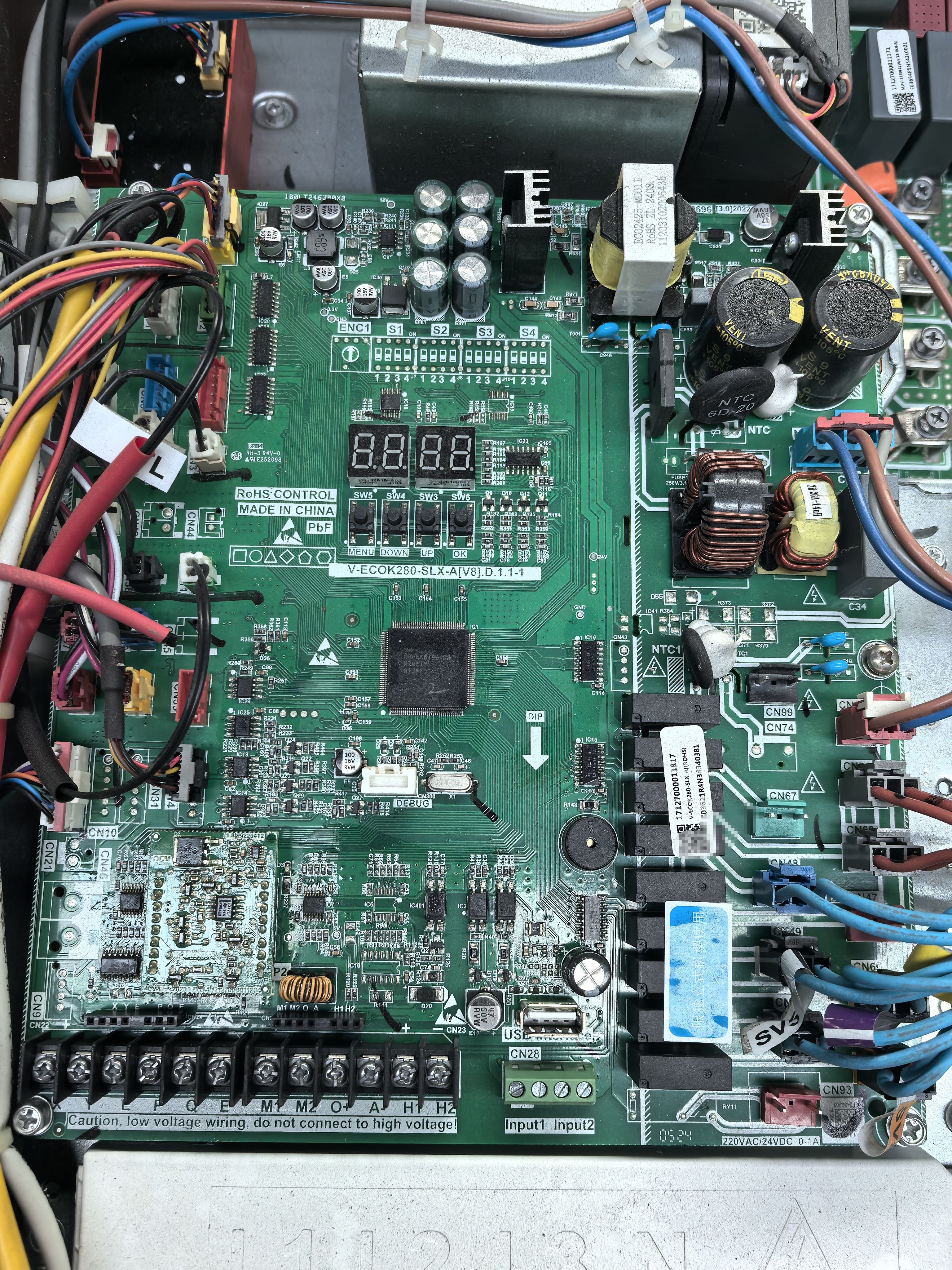 美的中央空调外机主板V-ECOK280SLX-AV8电路板17127000011817