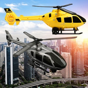 儿童惯性直升飞机军事模型超大号仿真双开门螺旋桨直升机礼物