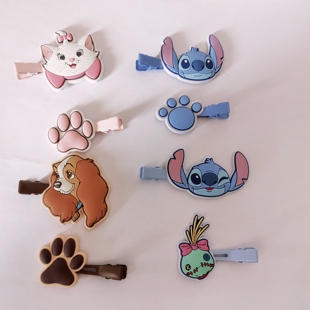 东迪史迪仔史迪奇阿金刘海夹玛丽猫发夹小姐狗发卡发饰