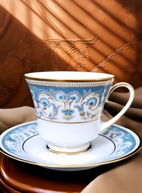 日本骨瓷Noritake则武POLONAISE波兰舞曲松石绿复古咖啡杯碟茶杯