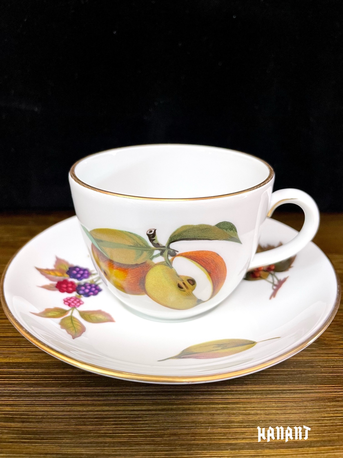 英国产皇家伍斯特Royal Worcester Evesham骨瓷咖啡杯下午茶杯碟