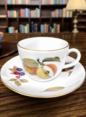 英国产皇家伍斯特Royal Worcester Evesham骨瓷咖啡杯下午茶杯碟