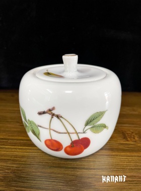 英国皇家伍斯特 Royal Worcester Evesham Gold糖罐储物手绘装饰