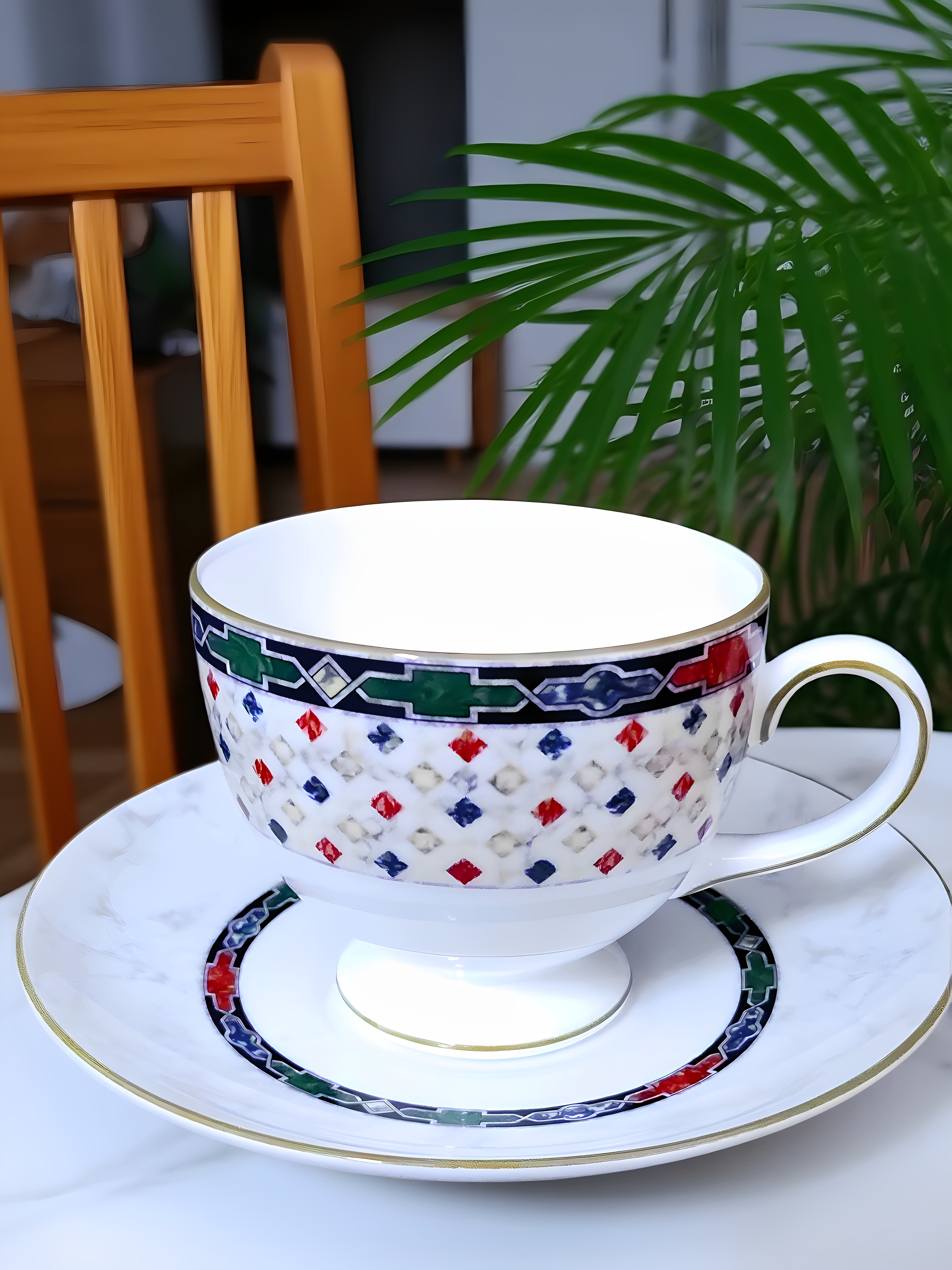 英国原产威基伍德Wedgwood  Harlequin咖啡杯碟茶杯碟下午茶餐具