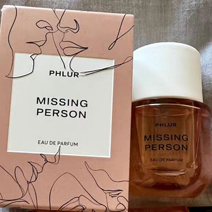 预*定 小众PHLUR失踪人口香水Missing Person花香麝香中性香