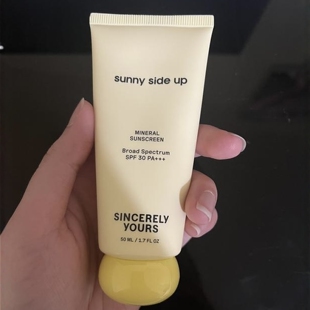 Sincerely 美国新品 定 50ml 保湿 霜矿物质防晒霜spf30 Yours 预