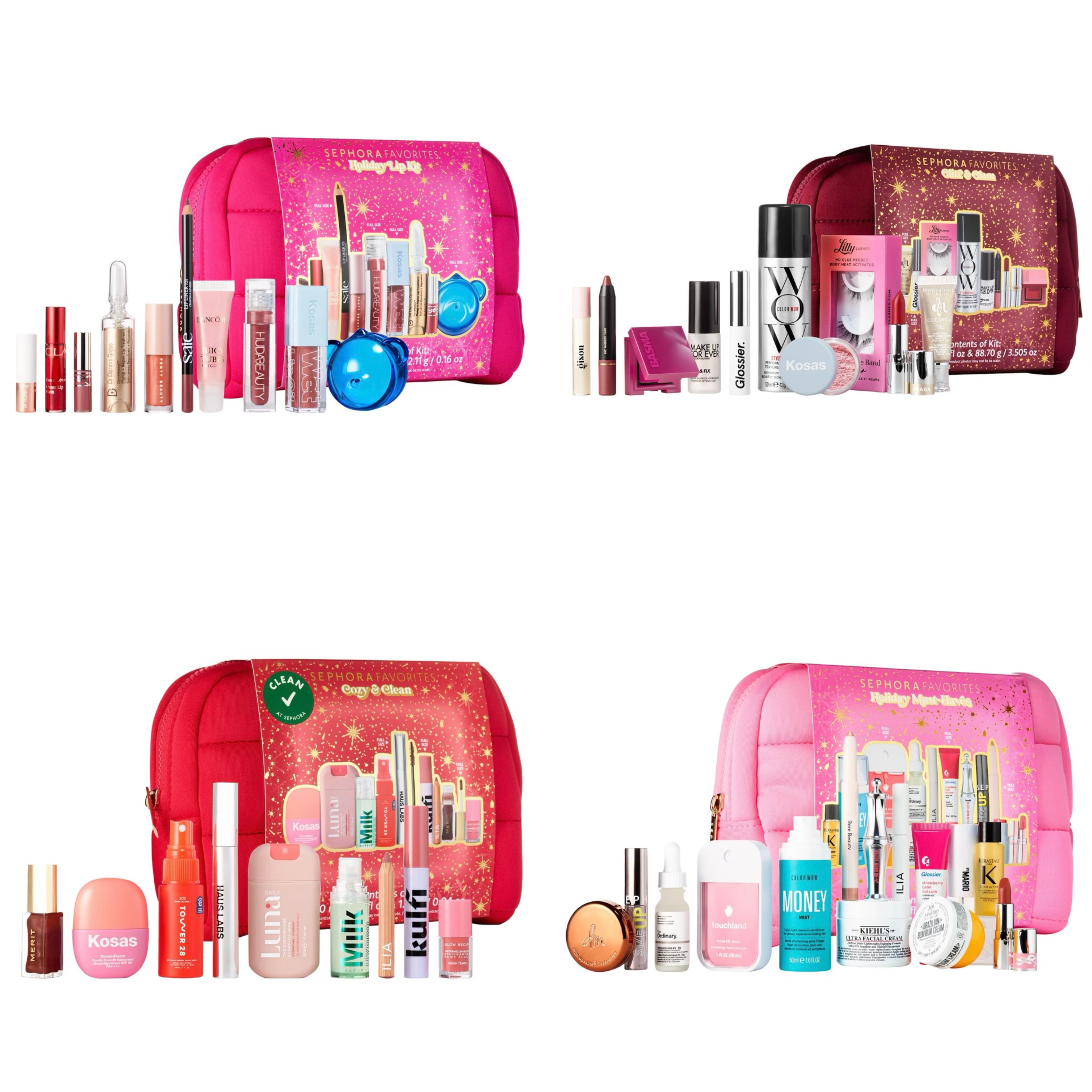 预*定 丝芙兰Sephora 25年节日限量套装 口红唇釉面霜唇膏腮红膏