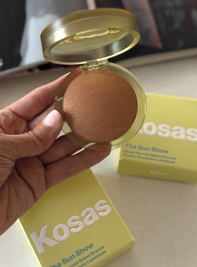 预*定 Kosas The Sun Show保湿烘焙修容粉光泽古铜粉饼健康肤色6g