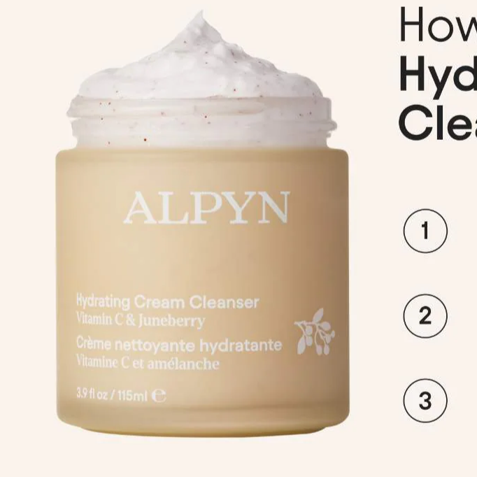 预*定Alpyn Beauty保湿洁面霜抗氧化莓果VC亮肤洗面膏嫩肤去角质