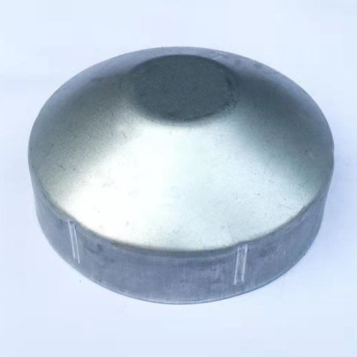 圆管帽交通隔离桩顶盖防雨上盖免焊接护栏盖帽装饰盖铁艺柱头配件