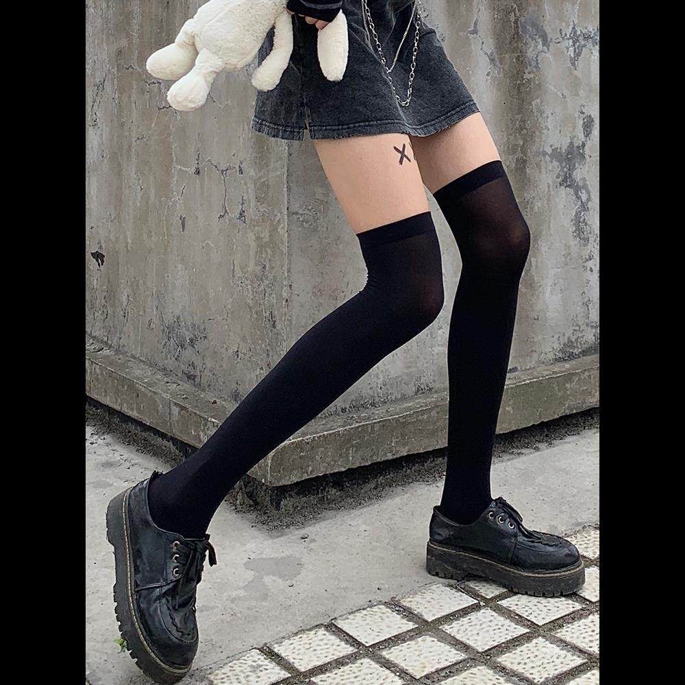 夜间教习室过膝袜夏季薄款天鹅绒袜子女春秋长筒黑色jk大腿白丝袜,女士内衣/男士内衣/家居服,长筒袜,淘宝优惠券,粉丝福利购,淘宝优惠卷