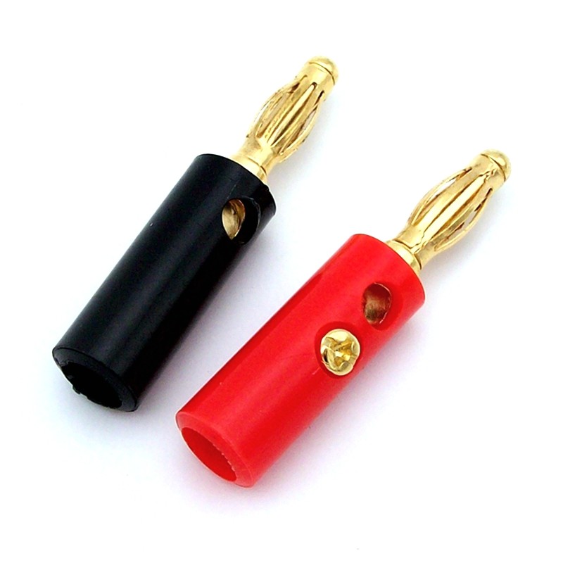 香蕉插头镀金4mm音箱鳄鱼夹配套