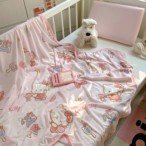 helloKitty冰丝毯儿童空调盖毯夏凉被婴儿凉感毯夏天薄幼儿园午睡