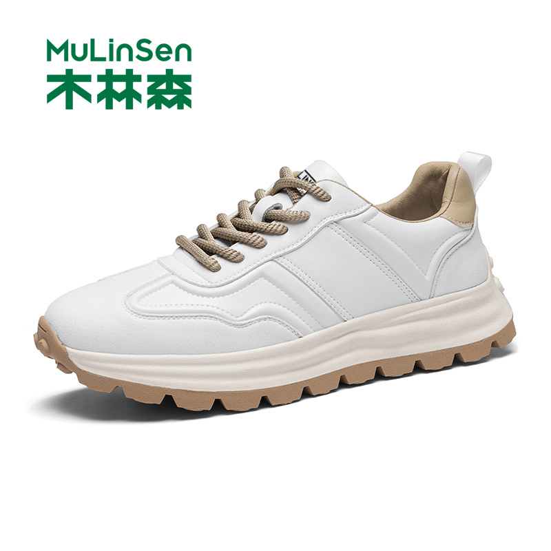 木林森黑色男鞋潮牌运动鞋子