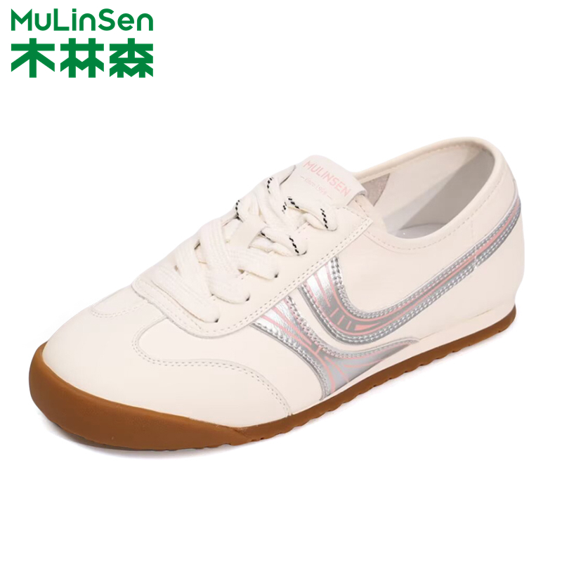 木林森真皮时尚百搭阿甘鞋女