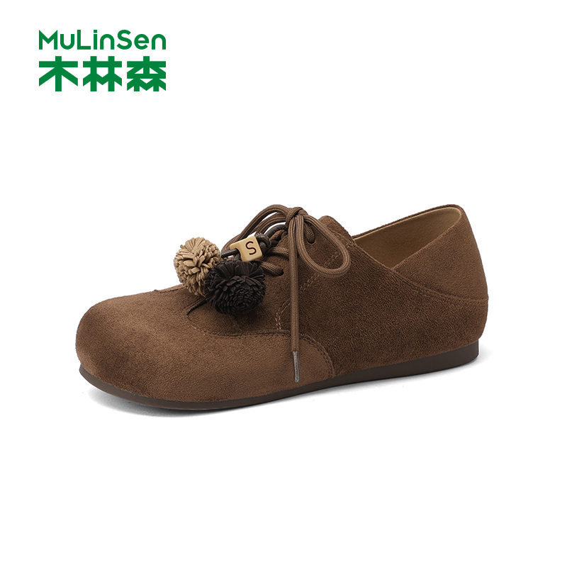木林森秋季休闲复古勃肯鞋女