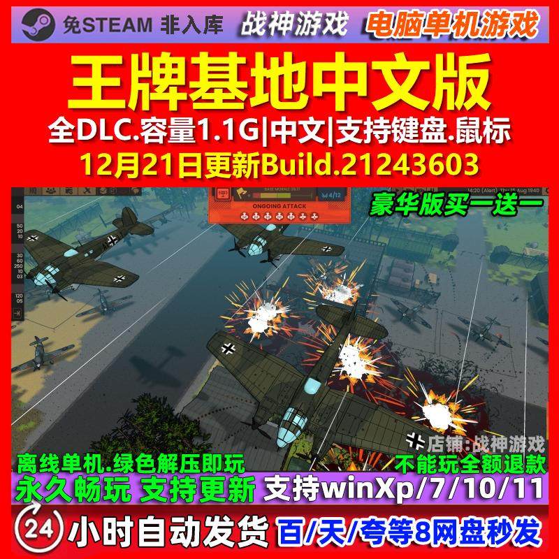 王牌基地Ground of Aces 中文版 全DLC 免steam 电脑PC单机游戏